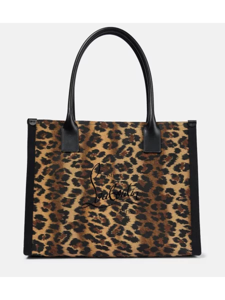 Geantă Christian Louboutin din canvas