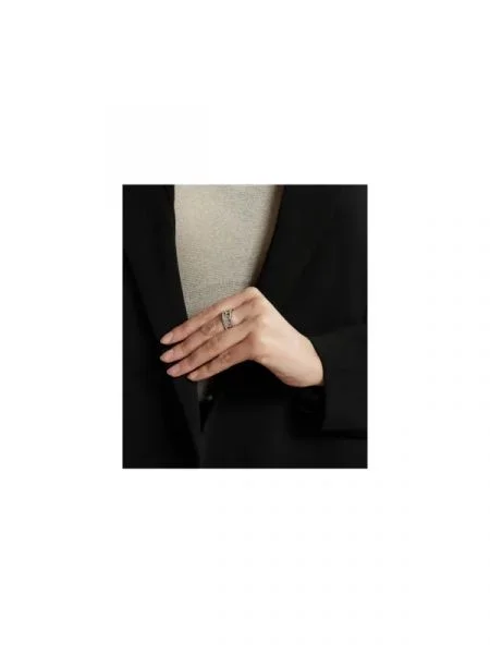Marc Jacobs Inel MONOGRAM CRYSTAL argintiu