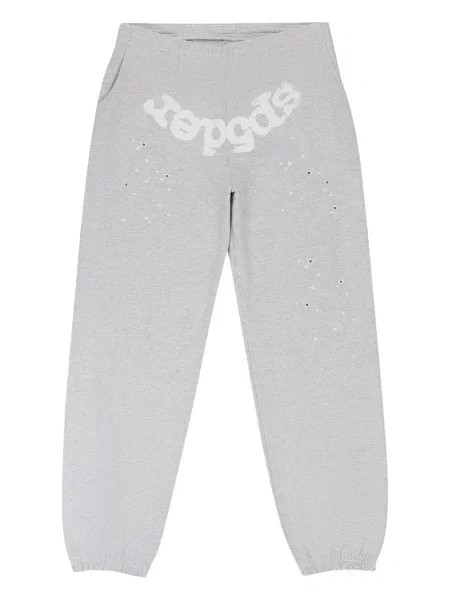 Pantaloni Sp5der alergare gri