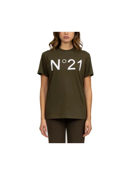 Koszulka N°21 z logo zielona