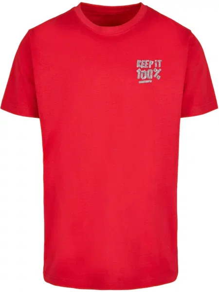 Mister Tee Tricou Keep It / roșu intens gri