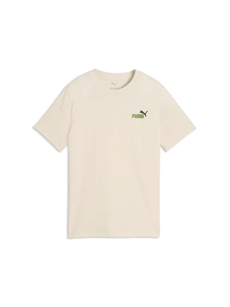 T-Shirt Puma Ess 2 Color Small No. 1 Logo Tee B Dzieci biała