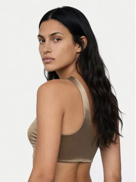 Maudymosi kostiumėlis Calvin Klein Swimwear ruda