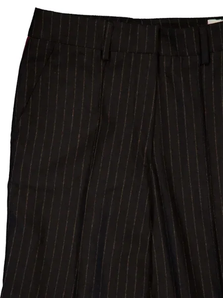 Pantaloni Paula cu dungi maro