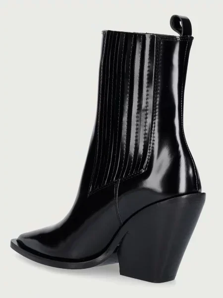 Souliers Martinez női bőr csizma VEGAS fekete