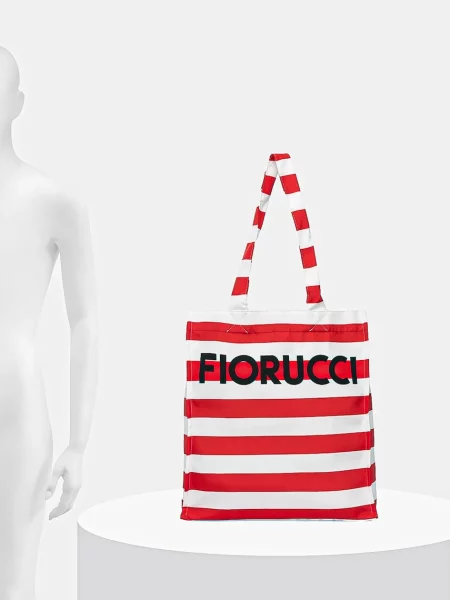 Сумка Fiorucci с принтом красная
