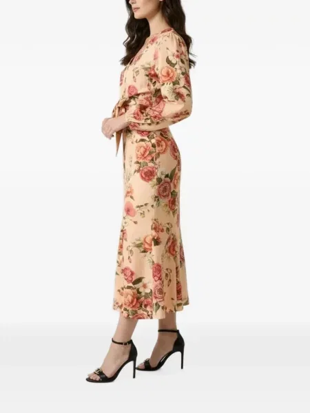 Lniana spódnica midi Guess