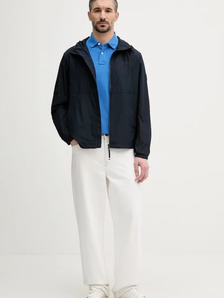 Tommy Hilfiger polo majica z elastanom modra