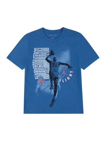 Jordan Tricou RETRO HANGTIME albastru / roșu deschis / negru alb
