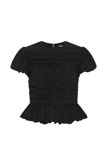 Top Rotate Birger Christensen cu volane negru