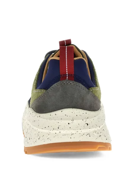 Szarvasbőr virágos sneaker Flower Mountain zöld