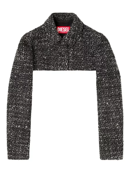 Geacă Diesel din tweed negru
