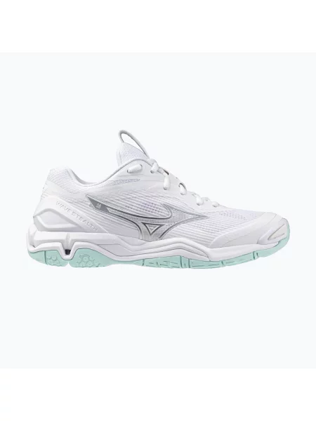 Кросівки гандбольні Mizuno Wave Stealth 6 white/blue tint білі