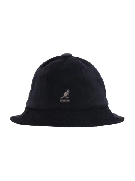 Aksamitny kapelusz Kangol casual czarny