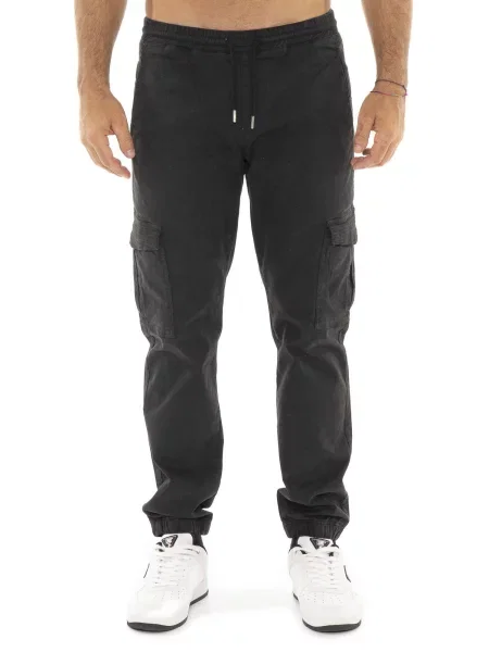 Spodnie cargo Leone 1947 Apparel czarne