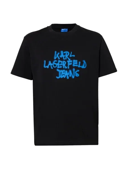 KARL LAGERFELD JEANS Tricou albastru regal negru