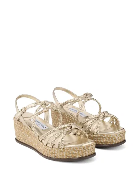 Sandale Jimmy Choo cu pană țesuți