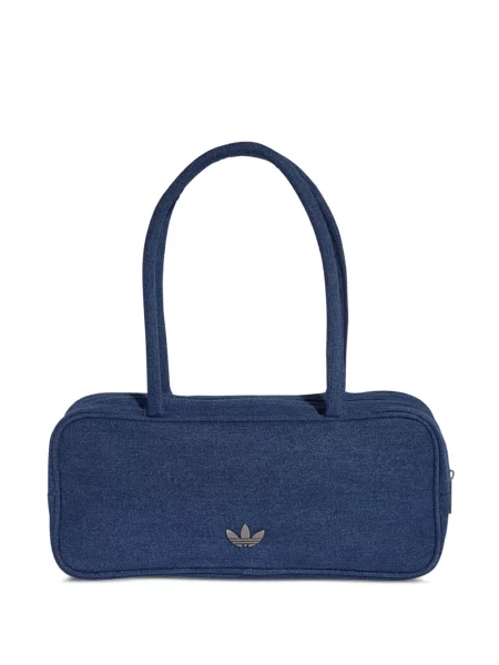 Ριγέ τρέξιμο παντελόνι Adidas με κορδόνι μπλε