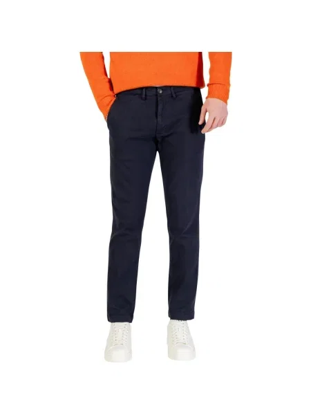Pantaloni chino Borghese albastru