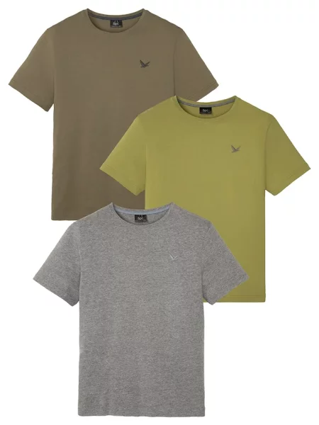 T-shirt 3 szt. zielona
