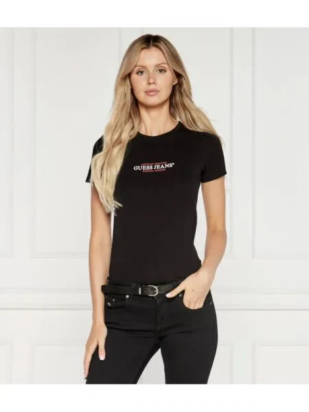 Guess Jeans Tricou AMERICAN negru