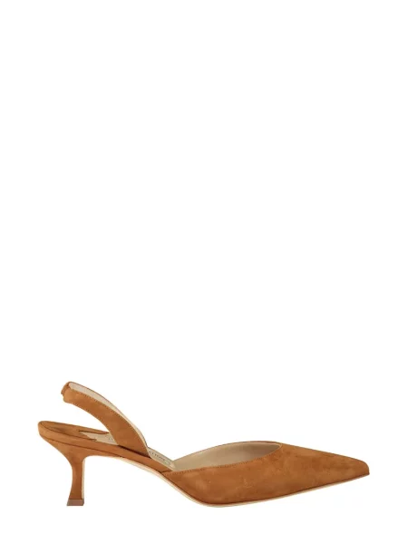 Pantofi cu toc Manolo Blahnik maro
