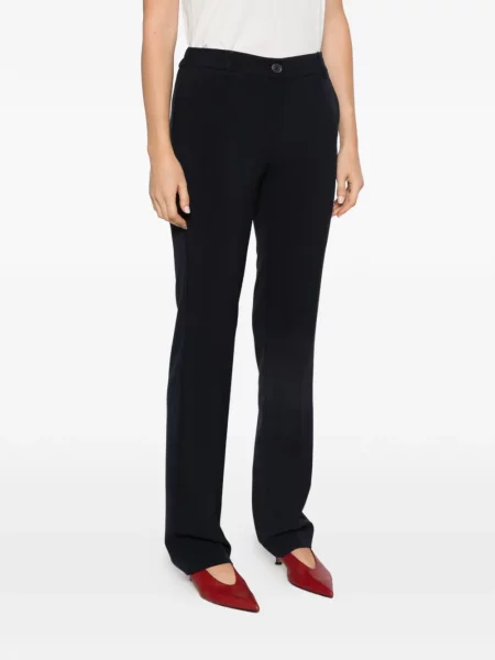 Pantaloni Twinset cu autograf albastru