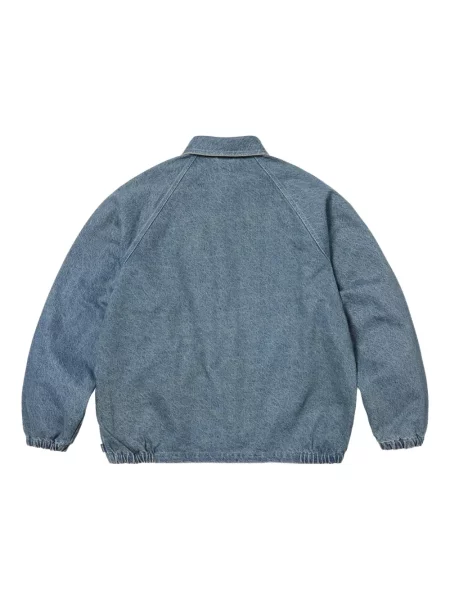 Geacă Supreme cu broderie albastru