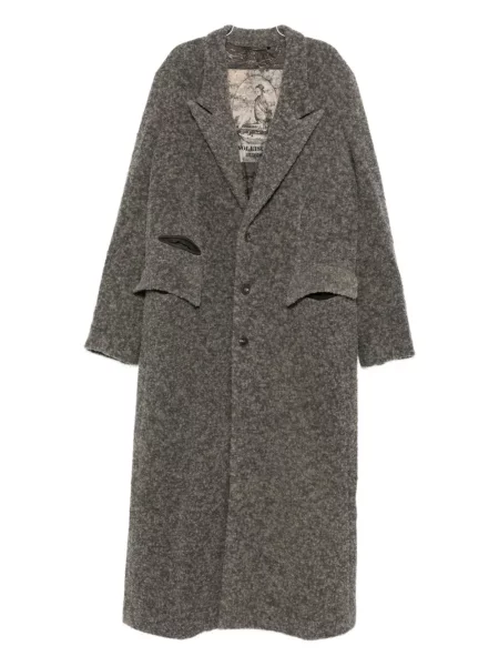 Płaszcz Ziggy Chen jednorzędowy szary
