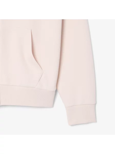 Lacoste Bluza Z Kapturem Z Piki Na różowa
