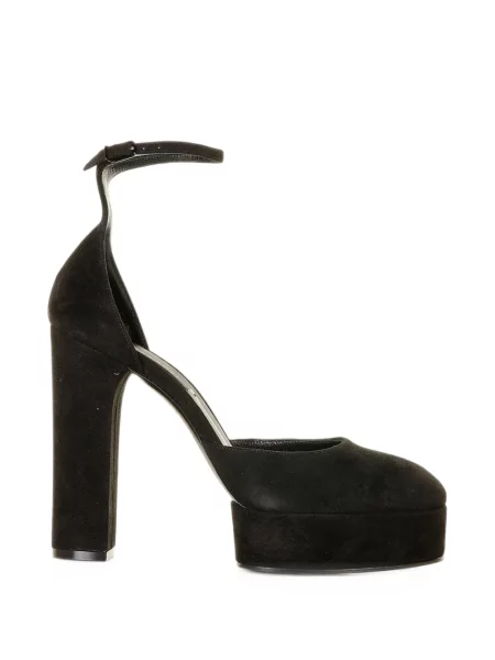 Pantofi cu toc Casadei cu platformă cu bretele negru