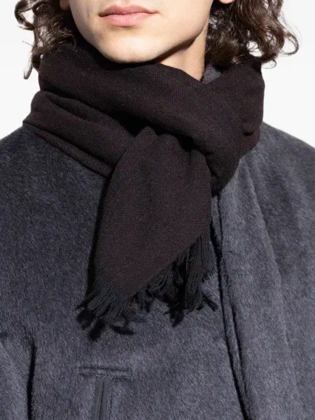 Fular Lanvin cu broderie negru