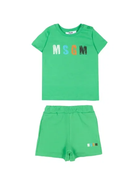 Szorty dziecięce Msgm zielone