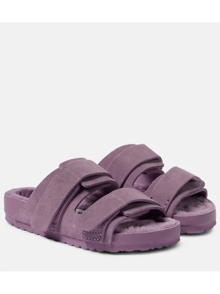 Sandale Birkenstock 1774 din piele de căprioară violet