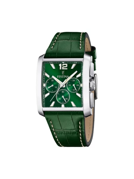 FESTINA Analogové hodinky Chronograph Timeless Chronograph' zelená