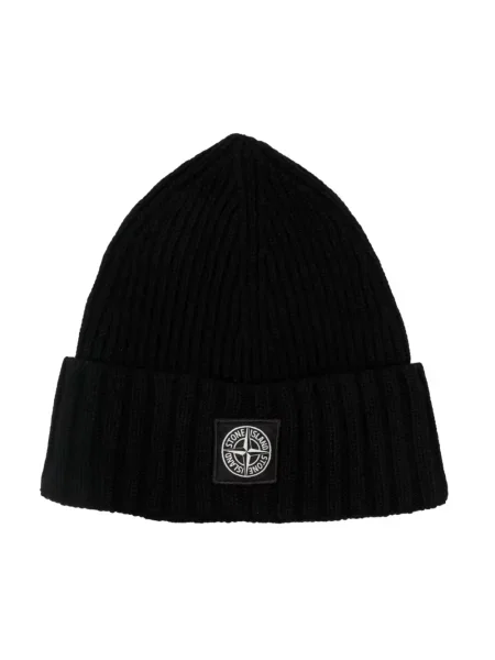 Czapka dziecięca Stone Island czarna