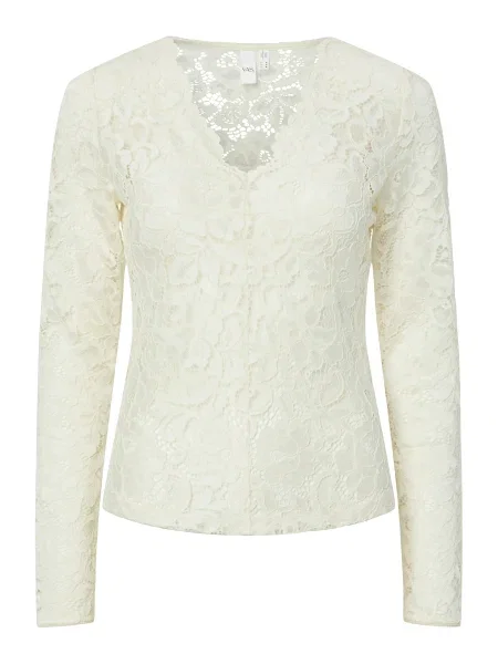YAS Tricou YASLACEY crem