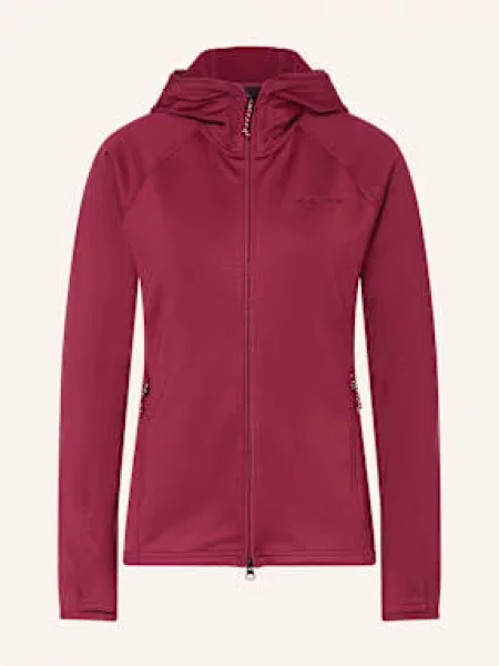 Peak Performance Bunda Midlayer Hood tmavě červená