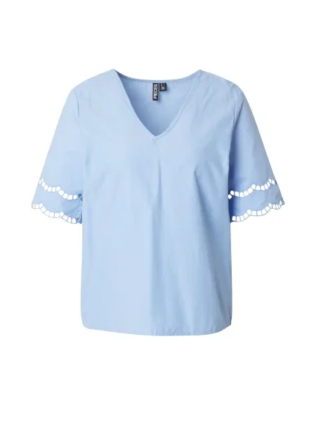 PIECES Bluza PCSARA svetlo modra