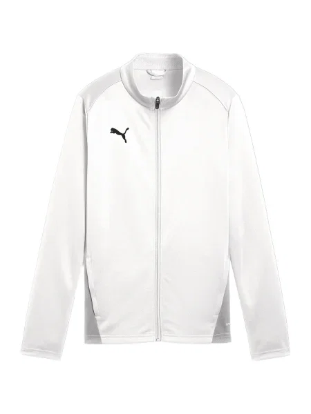 PUMA Jachetă de trening TeamGoal negru alb