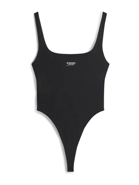 Tommy Jeans Tricou body / argintiu negru