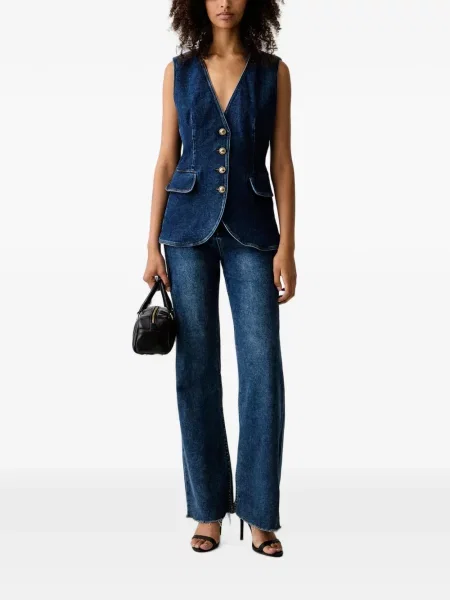 Vestă denim Luisa Spagnoli albastru