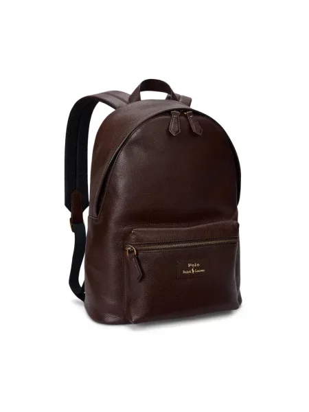 Polo Ralph Lauren plecak skórzany brązowy