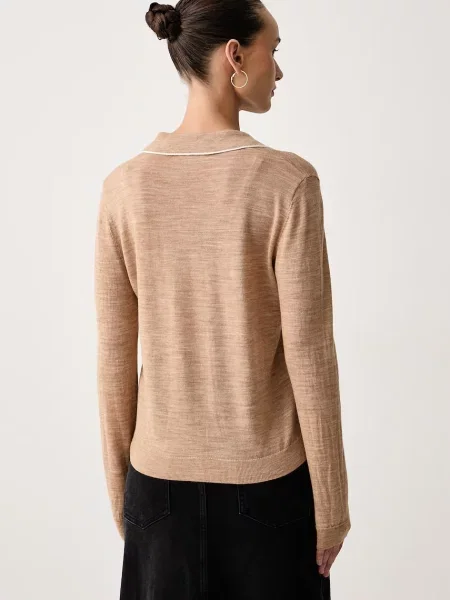 United Colors of Benetton sweter wełniany beżowy