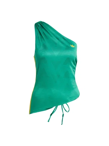 Top Adidas Originals cu un umăr gol galben