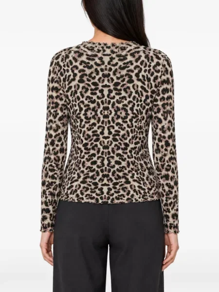 Pulover Kujten cu imagine cu model leopard