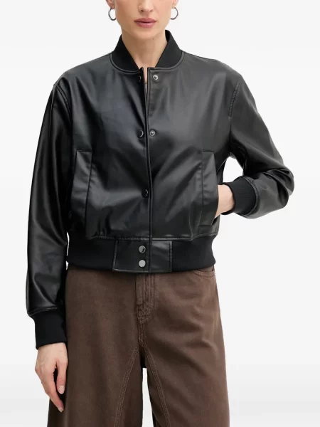 Geacă bomber Armani Exchange cu autograf negru
