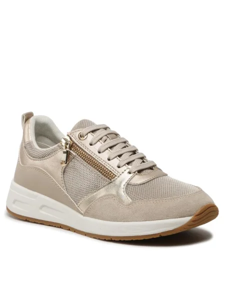Sneakerși Geox auriu