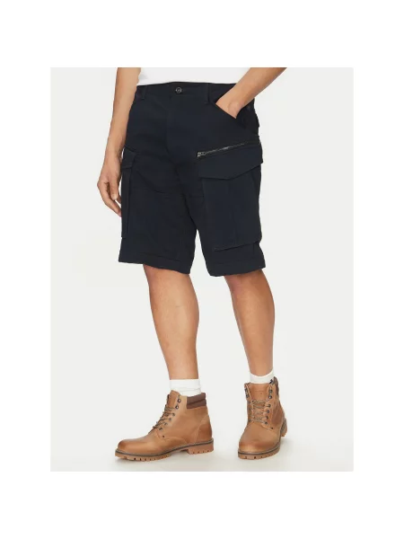 G-Star Raw Kratke hlače iz tkanine Rovic črna