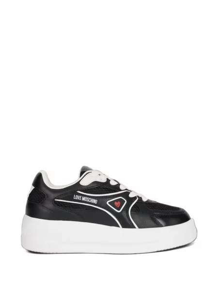 Sneakerși Love Moschino cu imagine negru